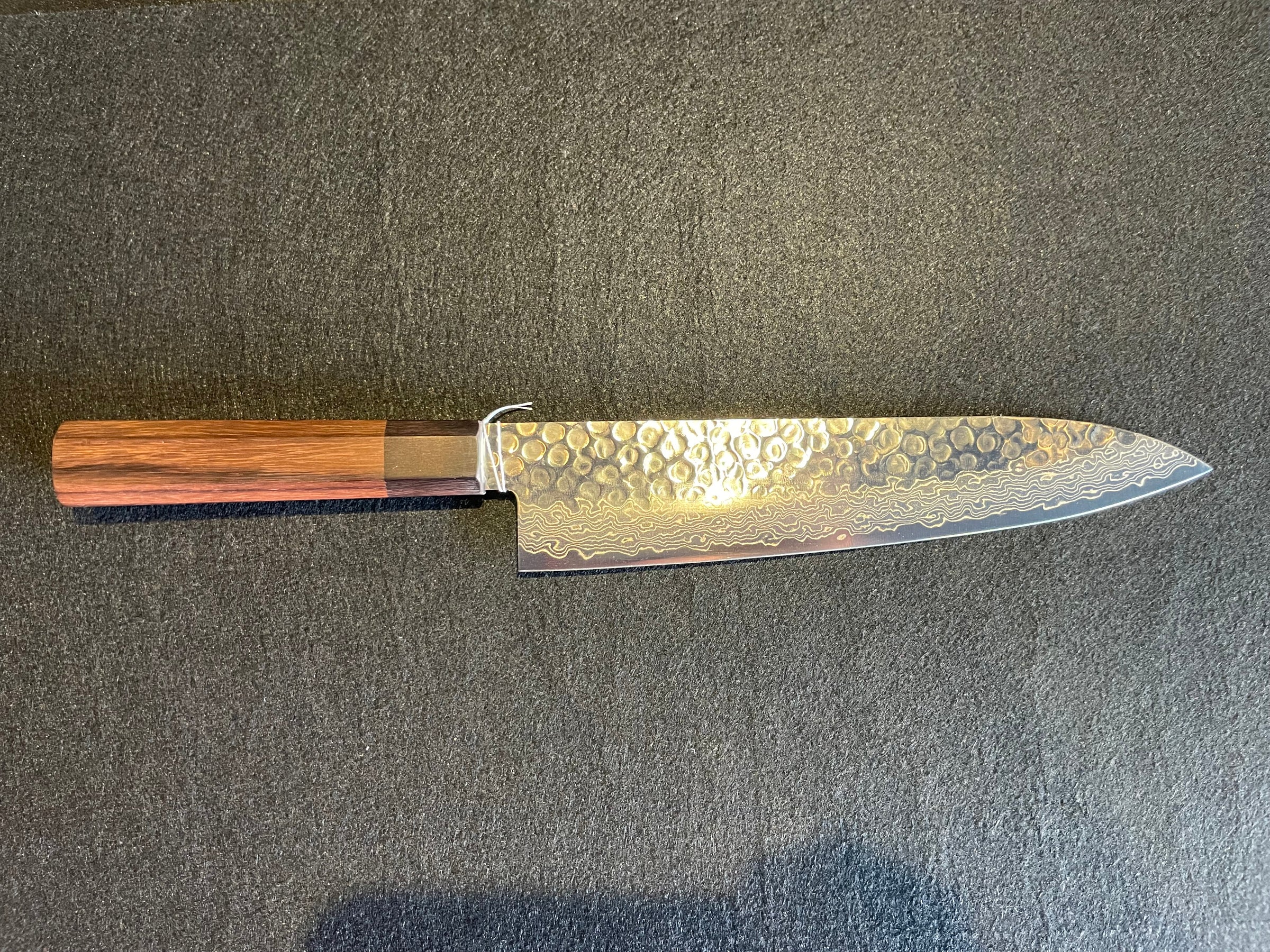ローズ様、ご確認用です。 KN0017)10Aダマスカス ローズ八角 牛刀210mm | Blacksmith Japan