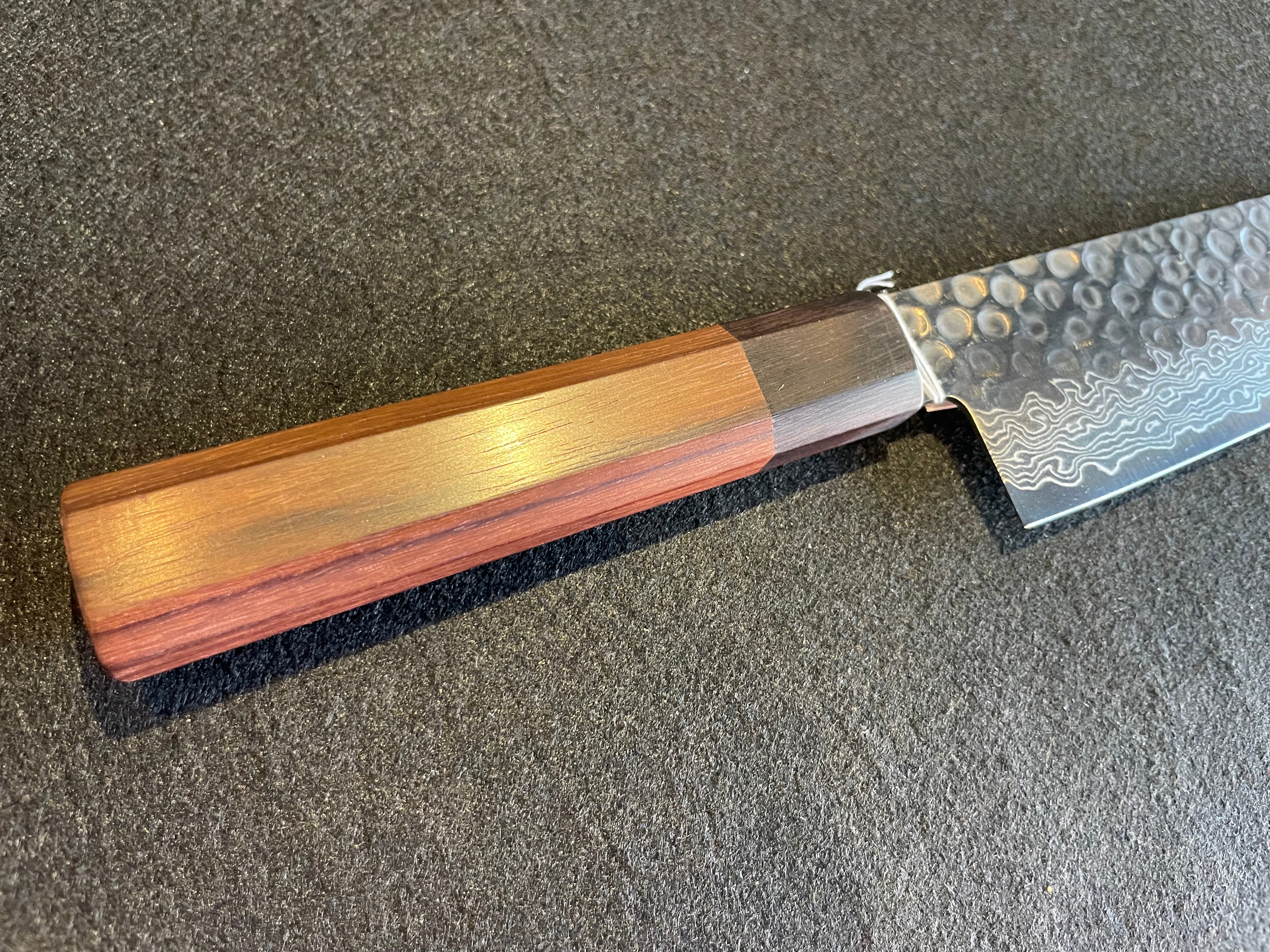 KN0017)10Aダマスカス ローズ八角 牛刀210mm | Blacksmith Japan